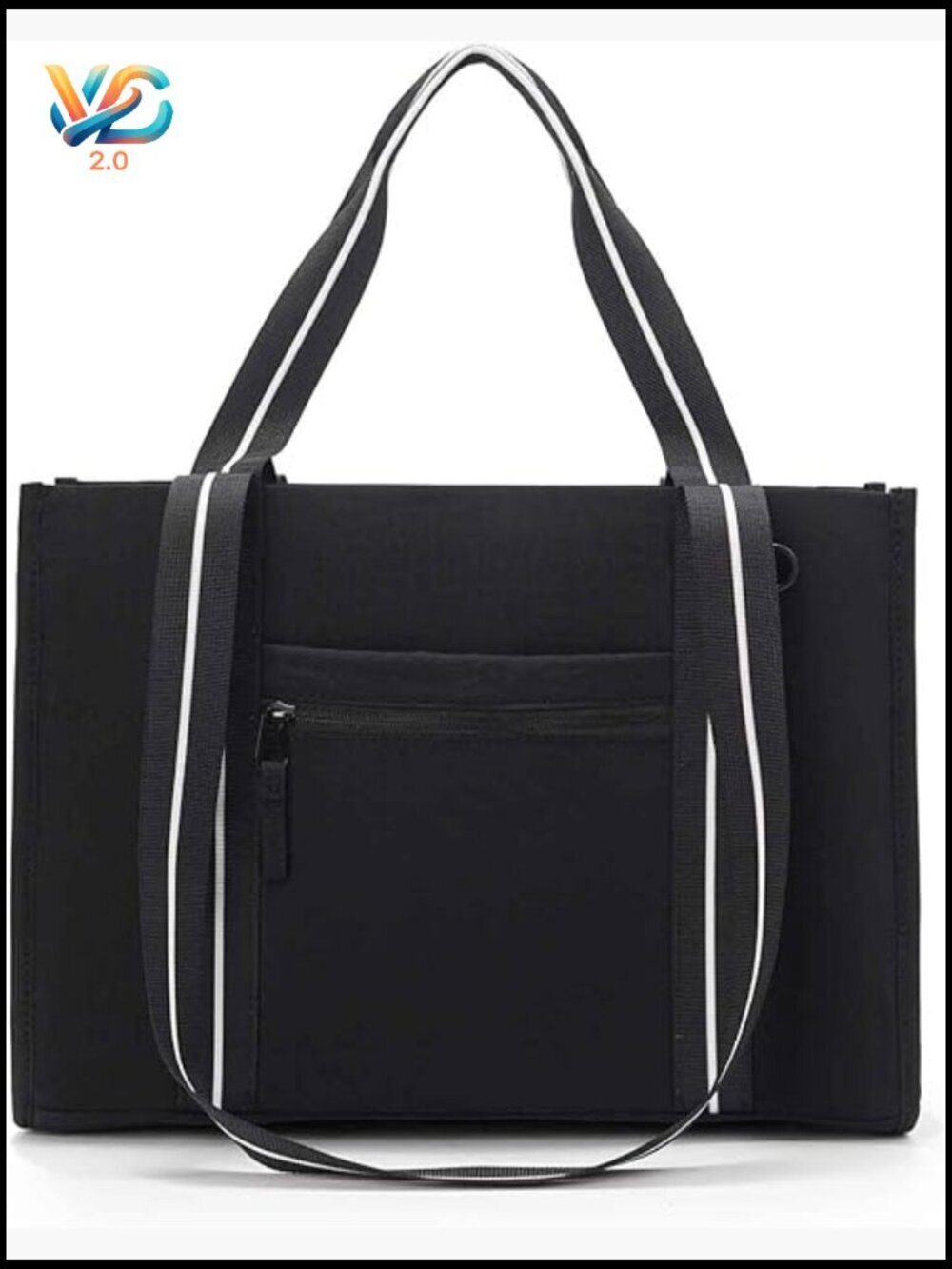Large Work Tote Bag with Pockets, Shoulder Bag for Commute